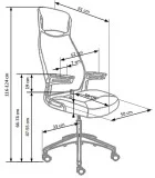 OFFICE CHAIR FRANKLIN, BLACK-ASH-WHITE order