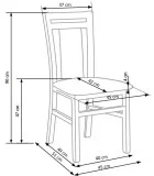 CHAIR HUBERT 8, OAK SONOMA order