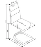 СТУЛ K 188, БЕЛЫЙ заказать