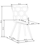 CHAIR K 308, WHITE / GRAY order