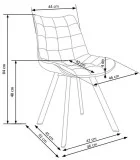 СТУЛ K 332, РОЗОВЫЙ / ЧЕРНЫЙ заказать