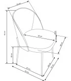 СТУЛ K 451, СЕРЫЙ / СВЕТЛЫЙ ОРЕХ заказать