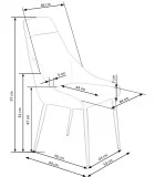 СТУЛ K 465, СЕРЫЙ заказать