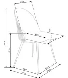 CHAIR K 478, BLACK AND WHITE order