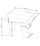 RINGO SLIDING TABLE, WHITE order