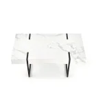 COFFEE TABLE BLANCA, TOP - WHITE MARMUR, FRAME - BLACK order