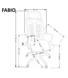 КРІСЛО ОФІСНЕ FABIO, ЧОРНЕ замовити