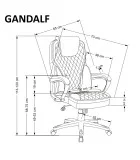 GANDALF CHAIR, BLACK / GRAY order