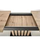 SLIDING TABLE LAMELLO 130-180/80 CM OAK ARTISAN / BLACK order