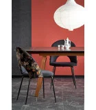 FOLDING TABLE LOZANO, BLACK MARMUR / WALNUT order