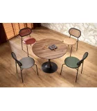 ROUND TABLE OLMO, WALNUT / BLACK order