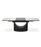 SLIDING TABLE OSMAN, WHITE MARMUR / BLACK order