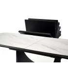 SLIDING TABLE OSMAN, WHITE MARMUR / BLACK order