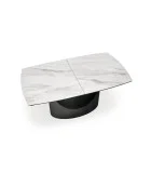 SLIDING TABLE OSMAN, WHITE MARMUR / BLACK order