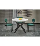 SLIDING TABLE PERONI, WHITE MARBLE - BLACK order