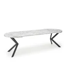 SLIDING TABLE PERONI, WHITE MARBLE - BLACK order