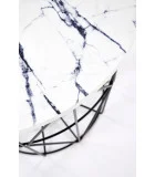 COFFEE TABLE HARISSA B, TOP - WHITE MARBLE, FRAME - BLACK order