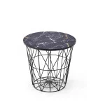 COFFEE TABLE HARISSA B, TOP - BLACK MARBLE, FRAME - BLACK order