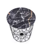 COFFEE TABLE HARISSA B, TOP - BLACK MARBLE, FRAME - BLACK order