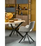 SLIDING TABLE PERONI, WHITE MARBLE - BLACK order