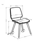 СТУЛ K 511, СЛИВОЧНЫЙ / ОРЕХОВЫЙ заказать