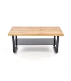 ESPINOZA COFFEE TABLE, BLACK / NATURAL WOOD order