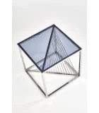 COFFEE TABLE INFINITY KWADRAT, FRAME - SILVER, GLASS - SMOKE order