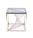 COFFEE TABLE INFINITY KWADRAT, FRAME - SILVER, GLASS - SMOKE order