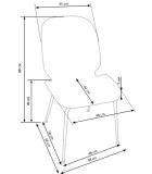 СТУЛ K 381, РОЗОВЫЙ / ЗОЛОТОЙ заказать