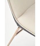 CHAIR K 390, CREAM / DARK GRAY / GOLD order