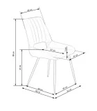 CHAIR K 404, GRAY order