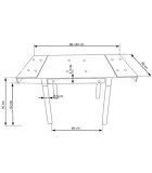 FOLDING TABLE KENT BLACK, PAINTED STEEL order