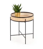 LANIPA COFFEE TABLE, BLACK / NATURAL RATTAN order