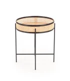 LANIPA COFFEE TABLE, BLACK / NATURAL RATTAN order