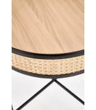 LANIPA COFFEE TABLE, BLACK / NATURAL RATTAN order