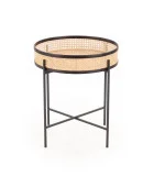 LANIPA COFFEE TABLE, BLACK / NATURAL RATTAN order