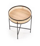 LANIPA COFFEE TABLE, BLACK / NATURAL RATTAN order