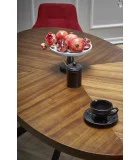 LOCARNO TABLE, TOP - WALNUT, LEGS - BLACK order