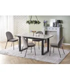 SLIDING TABLE MARLEY, TOP - WHITE MARMUR / GRAY, LEGS - BLACK order