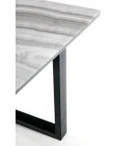 SLIDING TABLE MARLEY, TOP - WHITE MARMUR / GRAY, LEGS - BLACK order