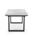 SLIDING TABLE MARLEY, TOP - WHITE MARMUR / GRAY, LEGS - BLACK order