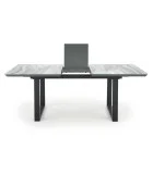 SLIDING TABLE MARLEY, TOP - WHITE MARMUR / GRAY, LEGS - BLACK order