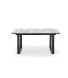 SLIDING TABLE MARLEY, TOP - WHITE MARMUR / GRAY, LEGS - BLACK order