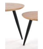 MENTONA 2 COFFEE TABLES, SET OF 2 PCS. GOLDEN OAK / BLACK order