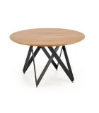 ROUND TABLE MOZAMBIK, TOP - GOLDEN OAK, LEGS - BLACK order