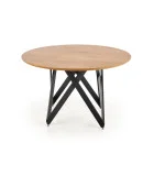 ROUND TABLE MOZAMBIK, TOP - GOLDEN OAK, LEGS - BLACK order