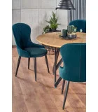 ROUND TABLE MOZAMBIK, TOP - GOLDEN OAK, LEGS - BLACK order