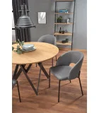 ROUND TABLE MOZAMBIK, TOP - GOLDEN OAK, LEGS - BLACK order