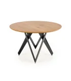 ROUND TABLE MOZAMBIK, TOP - GOLDEN OAK, LEGS - BLACK order