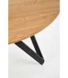 ROUND TABLE MOZAMBIK, TOP - GOLDEN OAK, LEGS - BLACK order